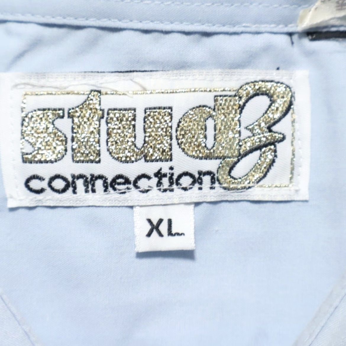 Vintage VTG Studz Connection Buttery Embroidered Button Up Shirt Blue Men's XL Size US XL / EU 56 / 4 - 5 Thumbnail