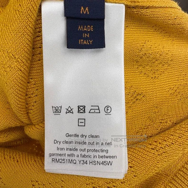 Louis Vuitton Louis Vuitton SS25 New Yellow Full Logo Knitted Sweatshirt Size US M / EU 48-50 / 2 - 6 Thumbnail