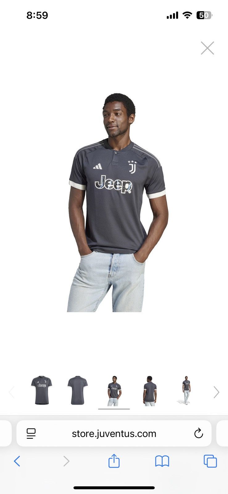 Adidas Adidas 2023/24 Juventus Third Kit Soccer Football Jersey M Size US M / EU 48-50 / 2 - 7 Thumbnail