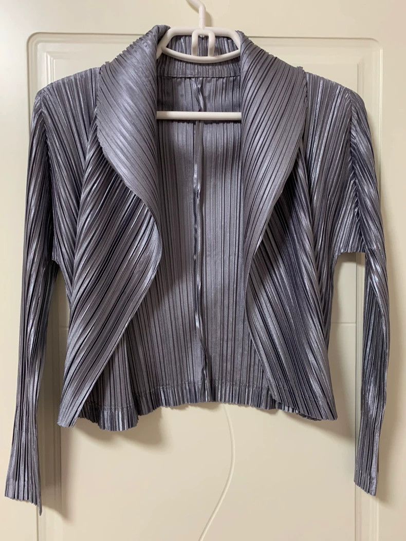 Issey Miyake Issey Miyake PP JO227 Pleated Short Jacket - dmc Size US S / EU 44-46 / 1 - 1 Thumbnail