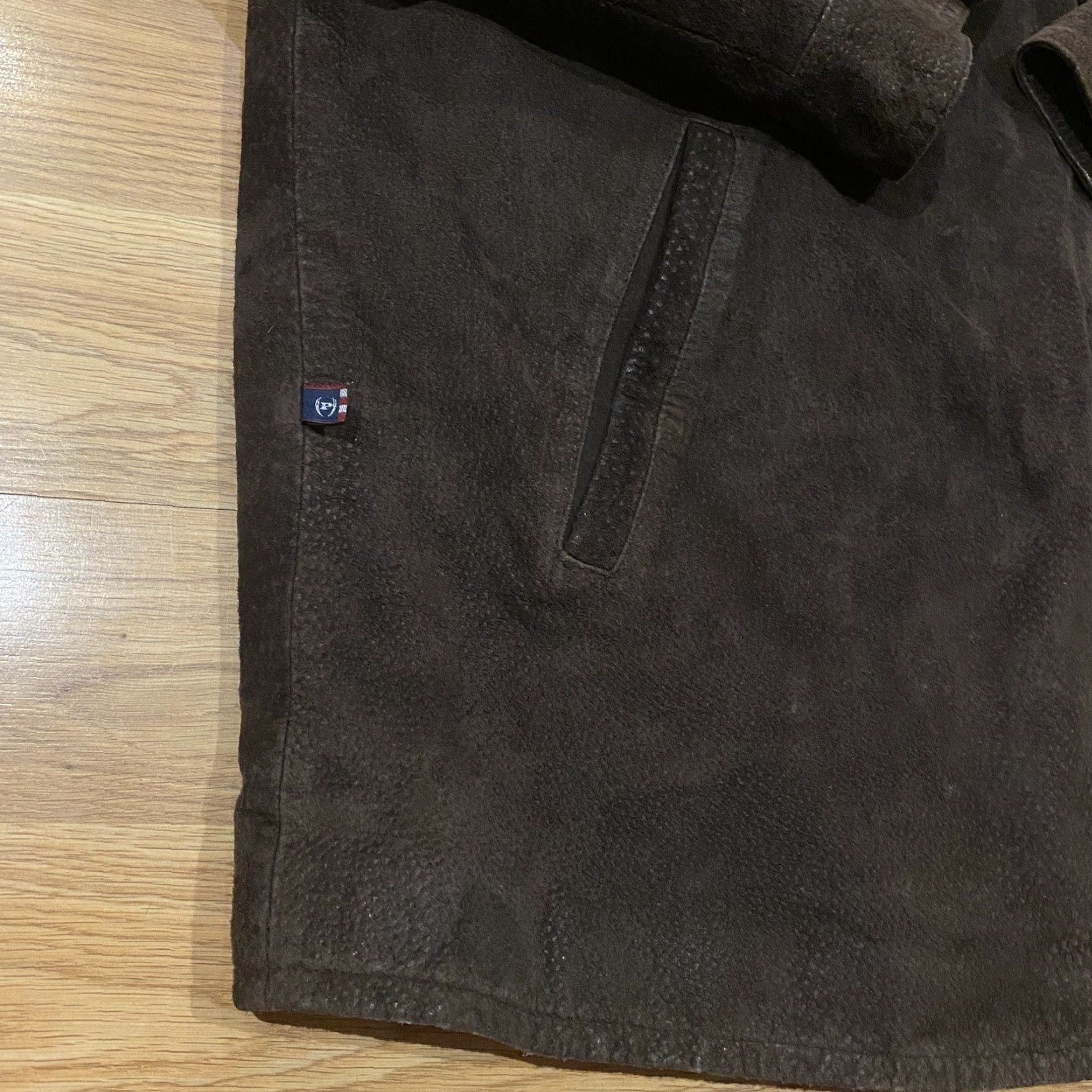 Phat Farm VINTAGE Phat Farm Brown Suede Leather Jacket 2XL Wool Lined Hip-Hop Y2K Wu Tang Size XXL Mens Jacket Size US XXL / EU 58 / 5 - 7 Thumbnail