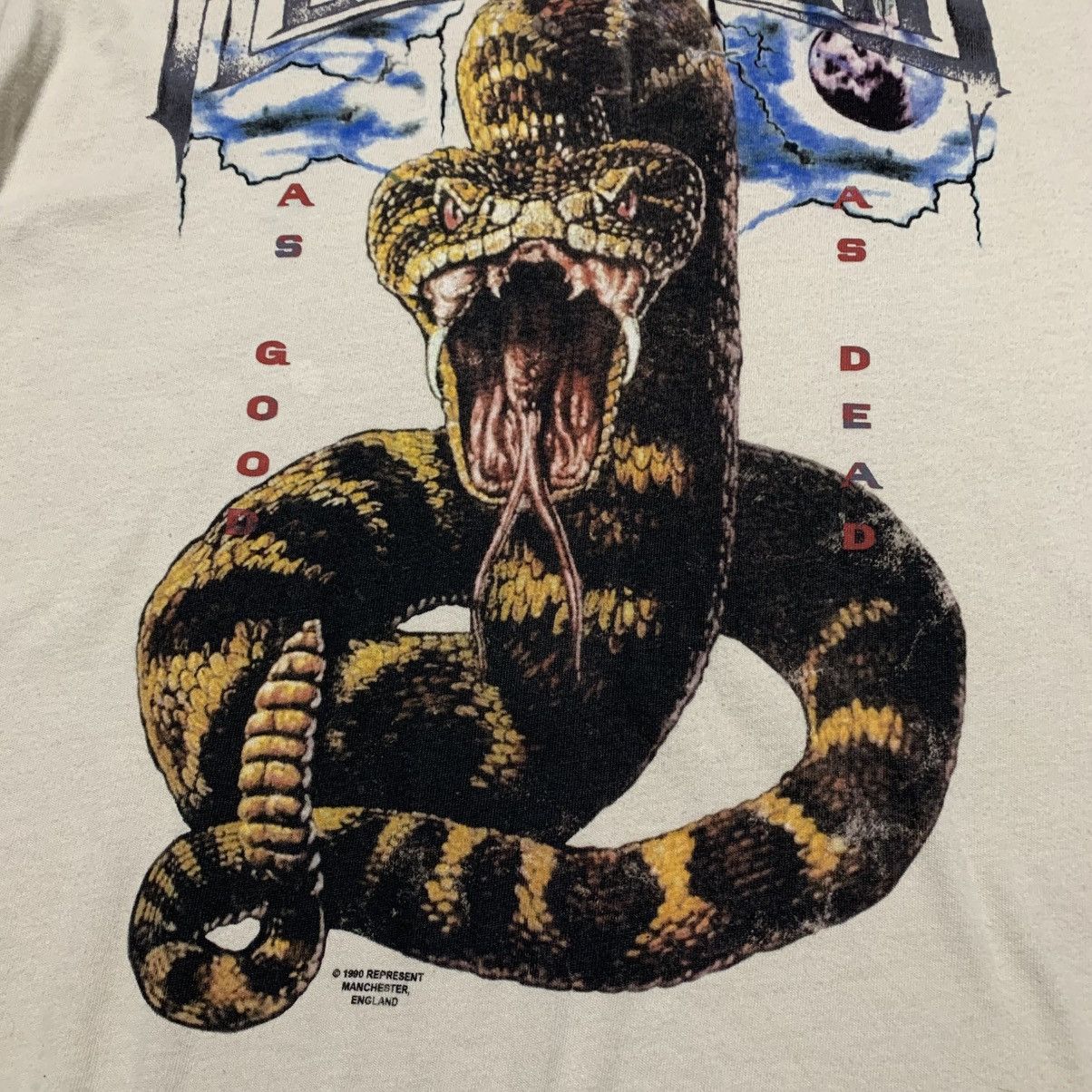 Represent Clo. Represent Small As Good As Dead Vintage White Tee Size US S / EU 44-46 / 1 - 4 Thumbnail