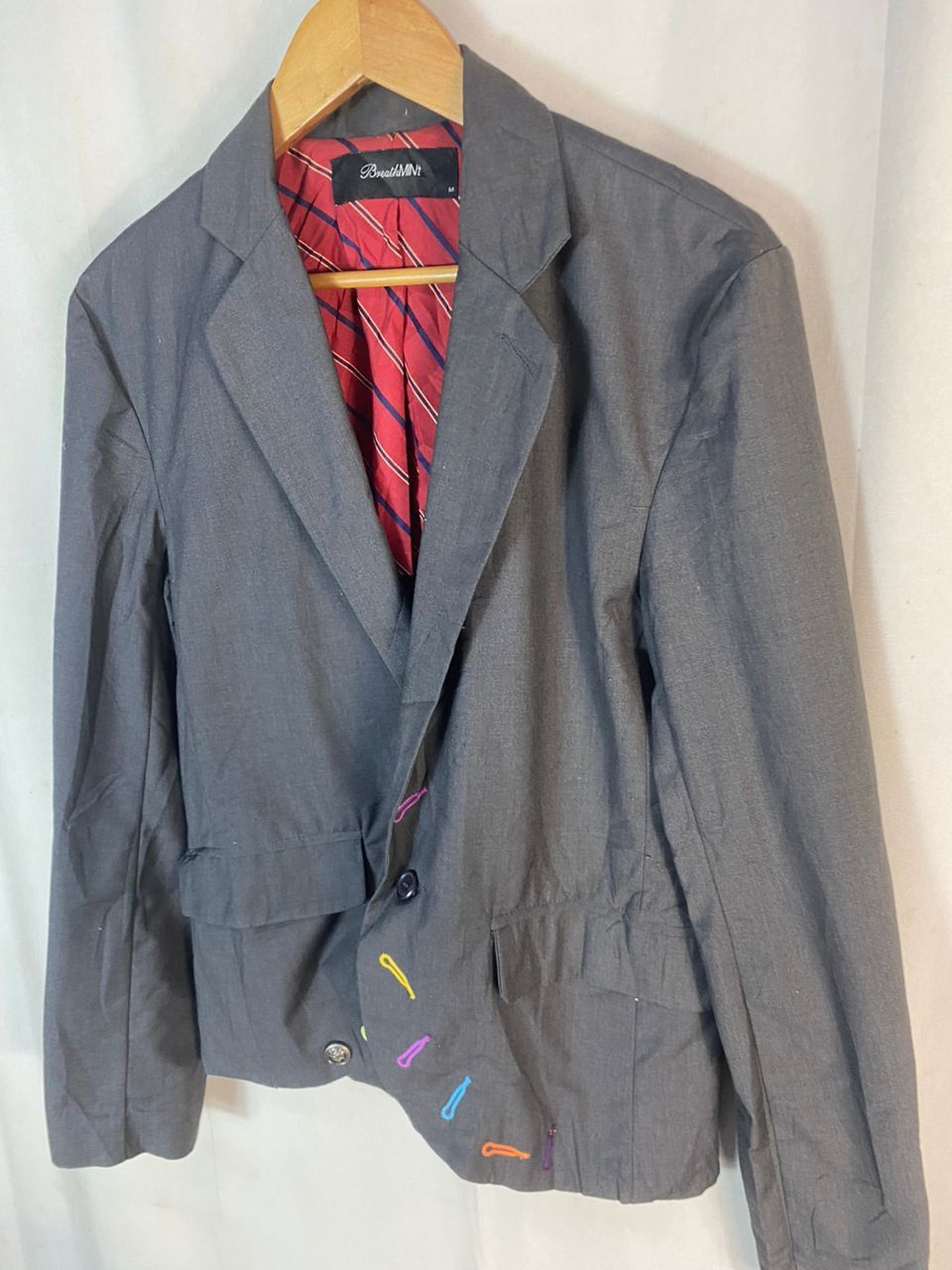 Japanese Brand Unisex🔥Breath mint multicolor button blazer jacket Size US S / EU 44-46 / 1 - 2 Thumbnail
