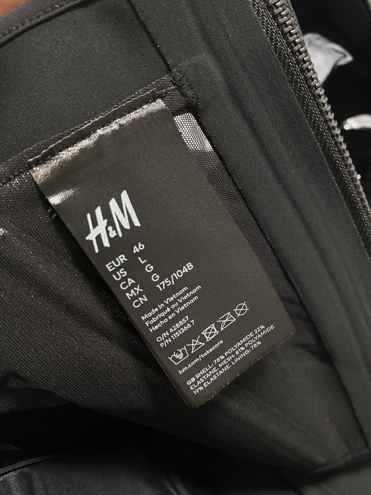 H&M × Mugler × Thierry Mugler Mugler x H&M Mesh Panel Black Corset Top Size L / US 10 / IT 46 - 3 Thumbnail