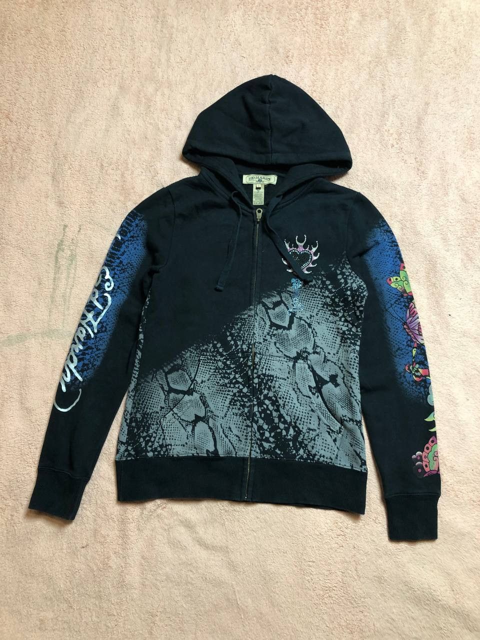 Ed Hardy Ed Hardy Vintage Y2K Love Kills Slowly Skull ZIP UP HOODIE Size S / US 4 / IT 40 - 6 Thumbnail