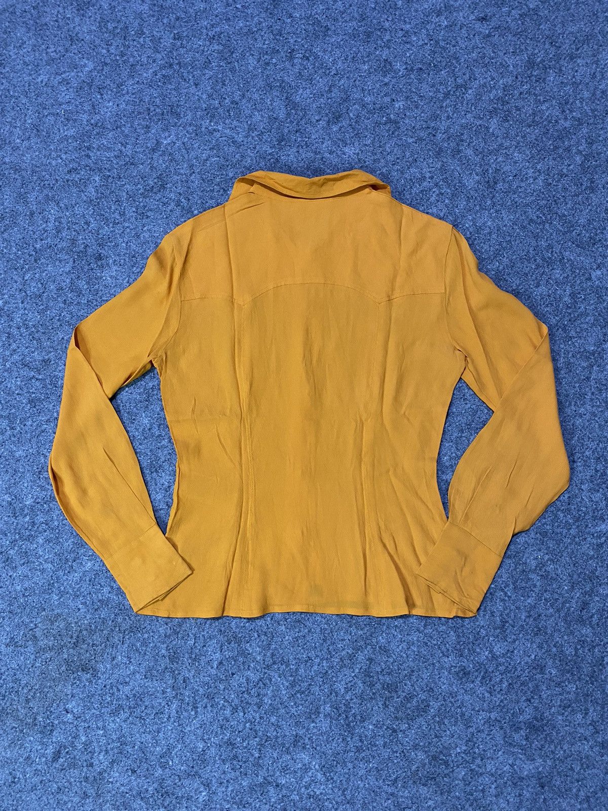 Versace 90s Vintage Versus Gianni Versace Silk Shirt Size XS / US 0-2 / IT 36-38 - 11 Thumbnail