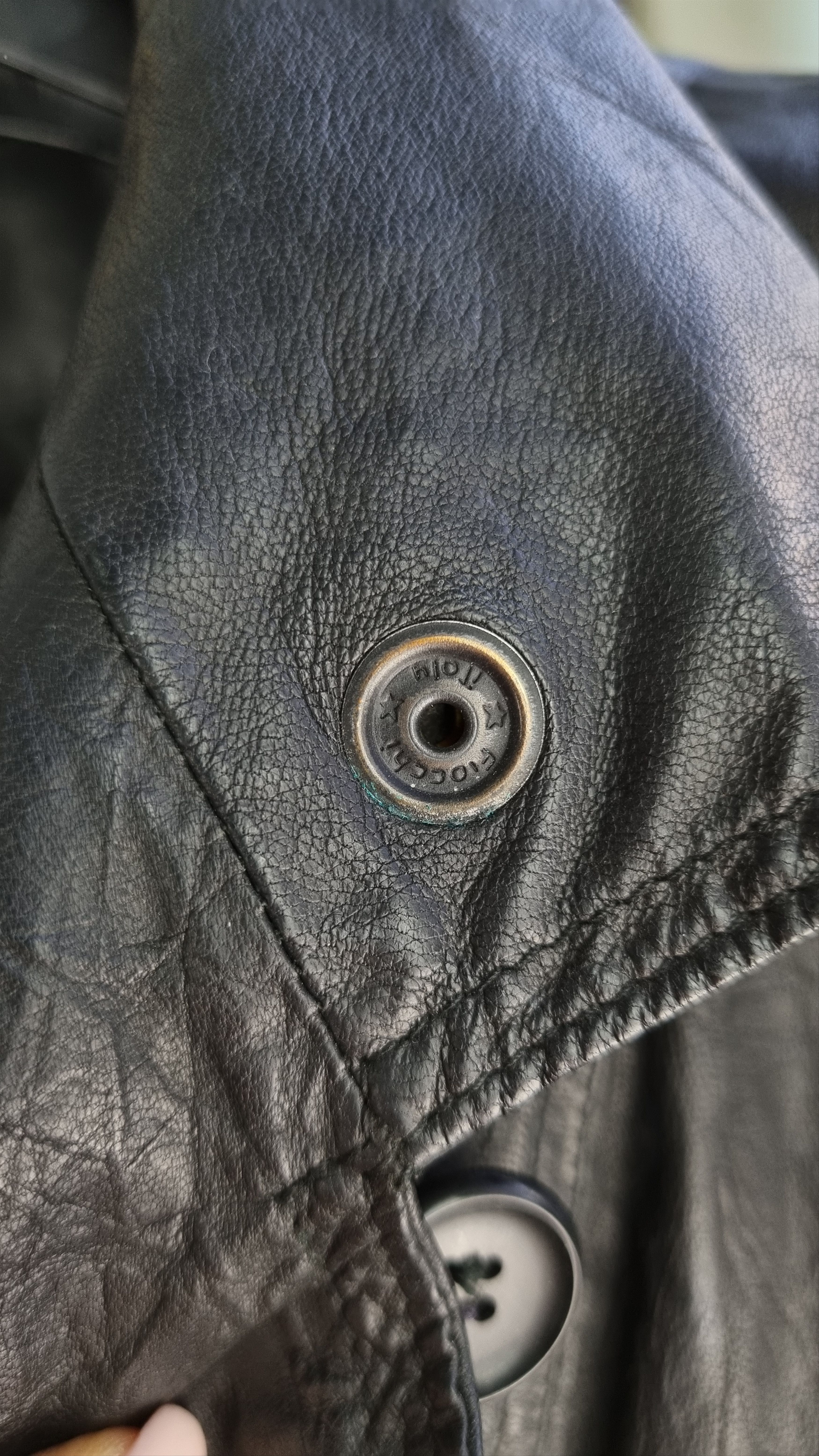 Japanese Brand Unique Double Breasted Long Leather Coat Vintage Trench Size US L / EU 52-54 / 3 - 14 Thumbnail