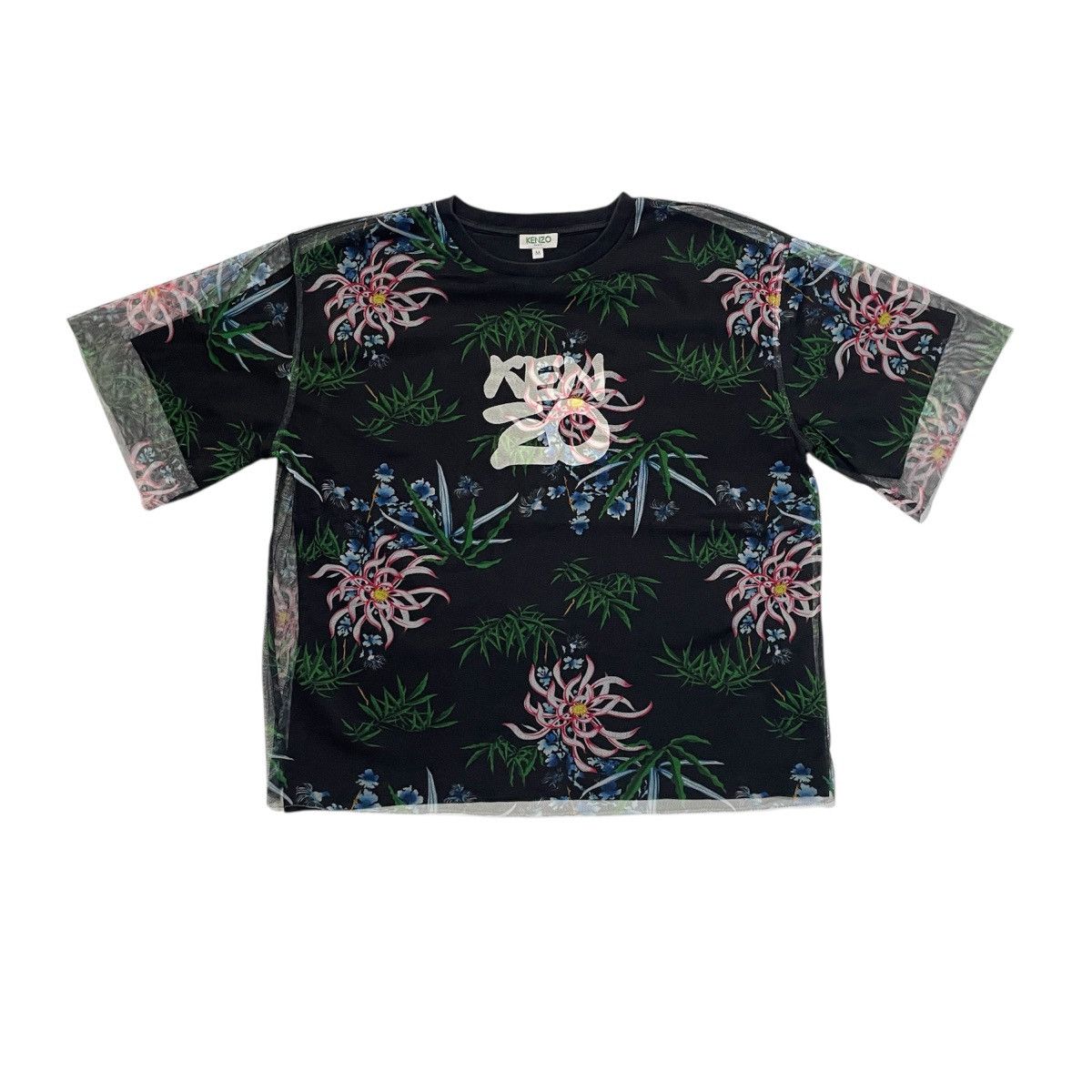 Kenzo KENZO floral Double Layer Tshirt Size M / US 6-8 / IT 42-44 - 1 Thumbnail