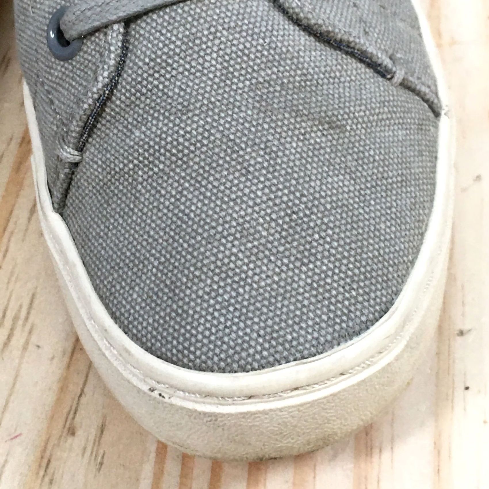 Toms TOMS Lenox Sneakers Gray Canvas Lace Up Low Top Comfort Womens 7 Shoes Casual Shoes Size M / US 6-8 / IT 42-44 - 6 Thumbnail