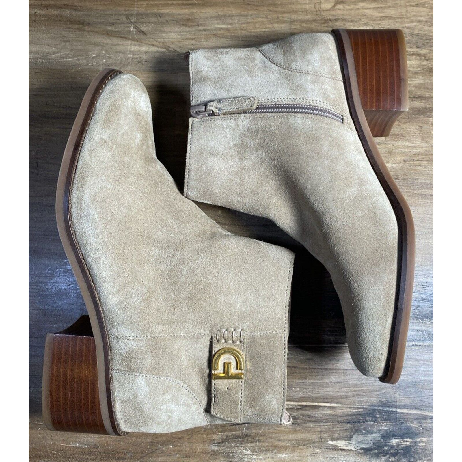 Cole Haan Cole Haan Women Holis Buckle Ankle Boot Latte Suede 6.5B Size US 6.5 / IT 36.5 - 4 Thumbnail