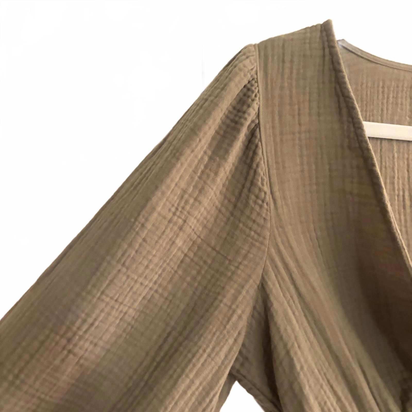 Madewell Madewell Brown Smocked Waist Blouse Size M / US 6-8 / IT 42-44 - 5 Thumbnail
