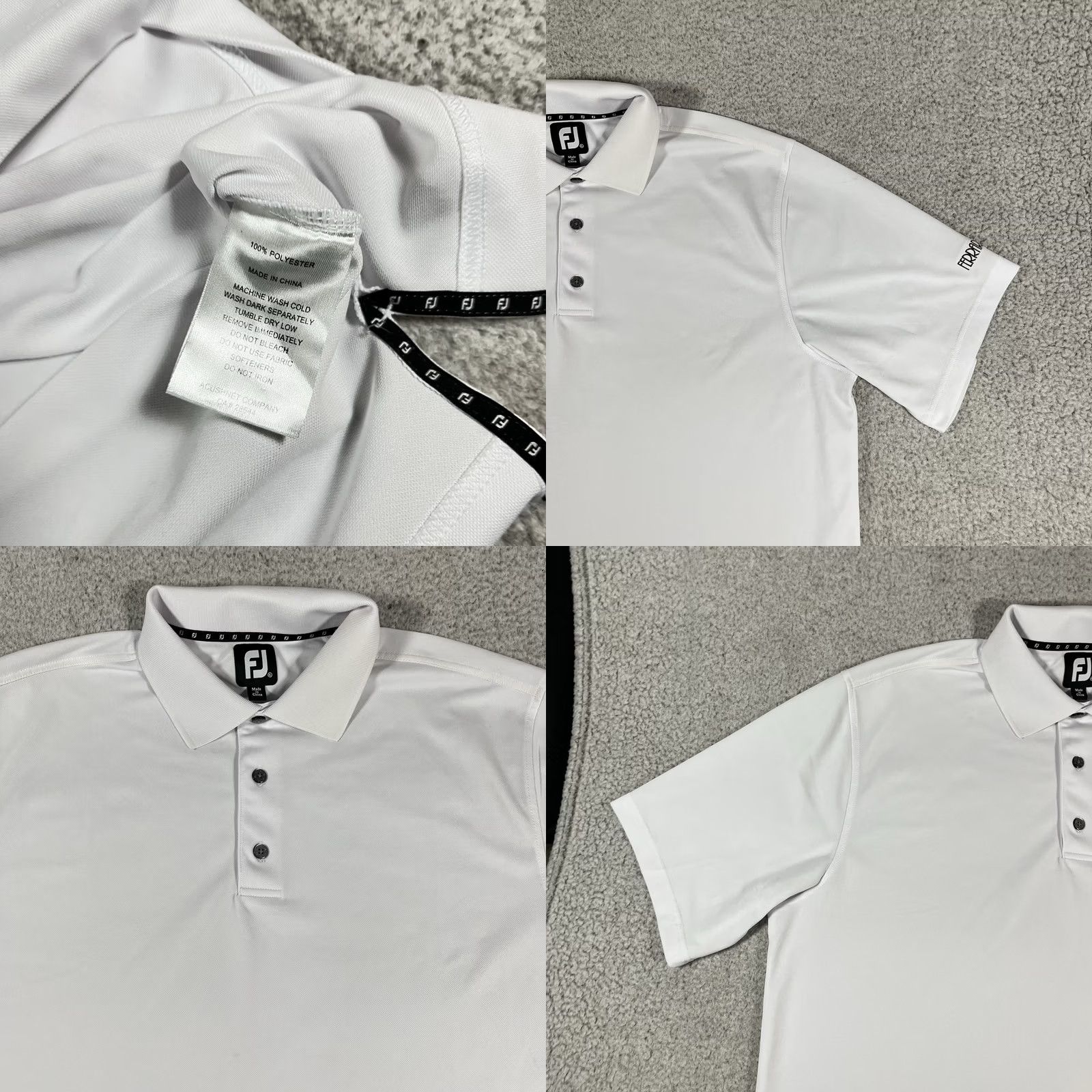 Footjoy FootJoy Polo Shirt Mens XL White Golf Performance FJ Stretch Logo Embroidered Size US XL / EU 56 / 4 - 8 Thumbnail