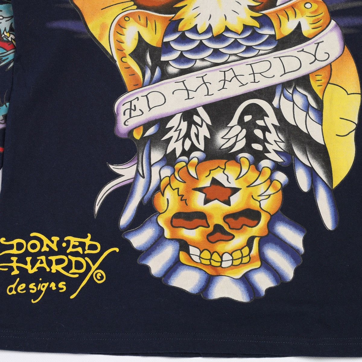 Ed Hardy Ed Hardy Christian Audigier Tattoo Overprinted Longsleeve Size L / US 10 / IT 46 - 9 Thumbnail