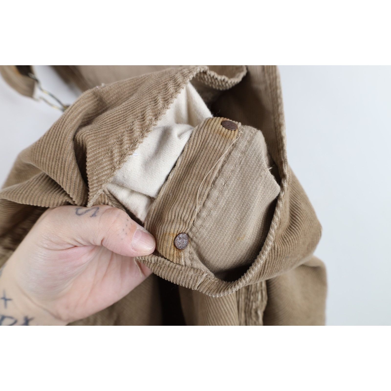 Oshkosh Vintage 70s Oshkosh B'Gosh Corduroy Overalls Bibs Size M / US 6-8 / IT 42-44 - 9 Thumbnail
