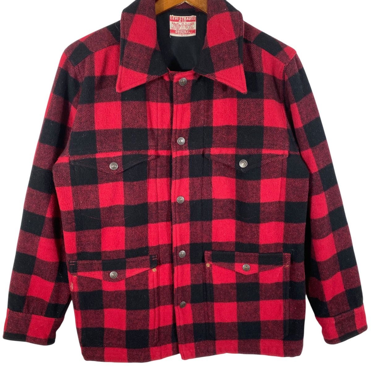 Levi's Vintage Levis Buffalo Check Cpo Wool Jacket L Size Size US L / EU 52-54 / 3 - 4 Thumbnail