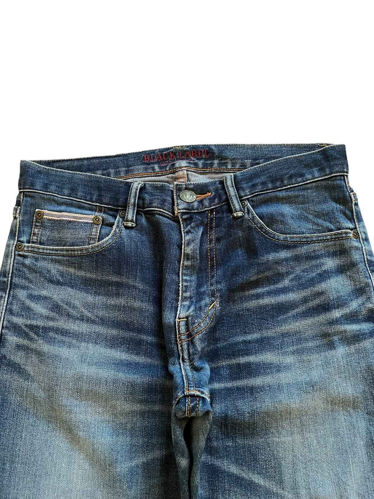 Black Label × Japanese Brand SALES🔥Vintage Black Label Selvedge Distress Jeans Size US 29 - 5 Thumbnail