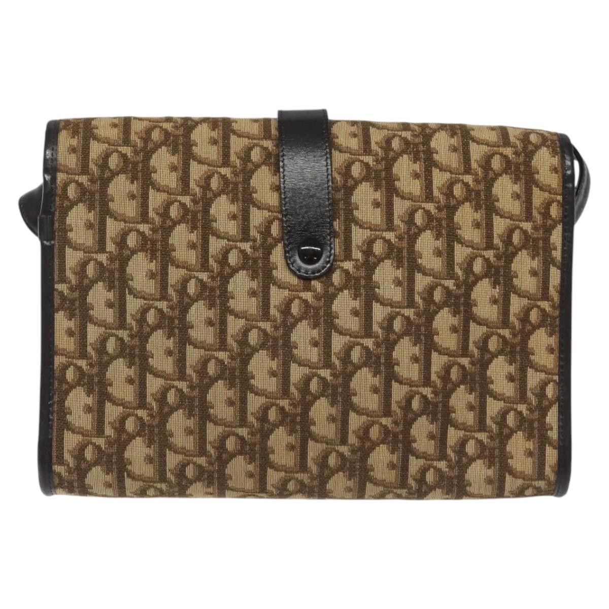 Dior DIOR Trotter Canvas Shoulder Bag Brown Size ONE SIZE - 3 Thumbnail