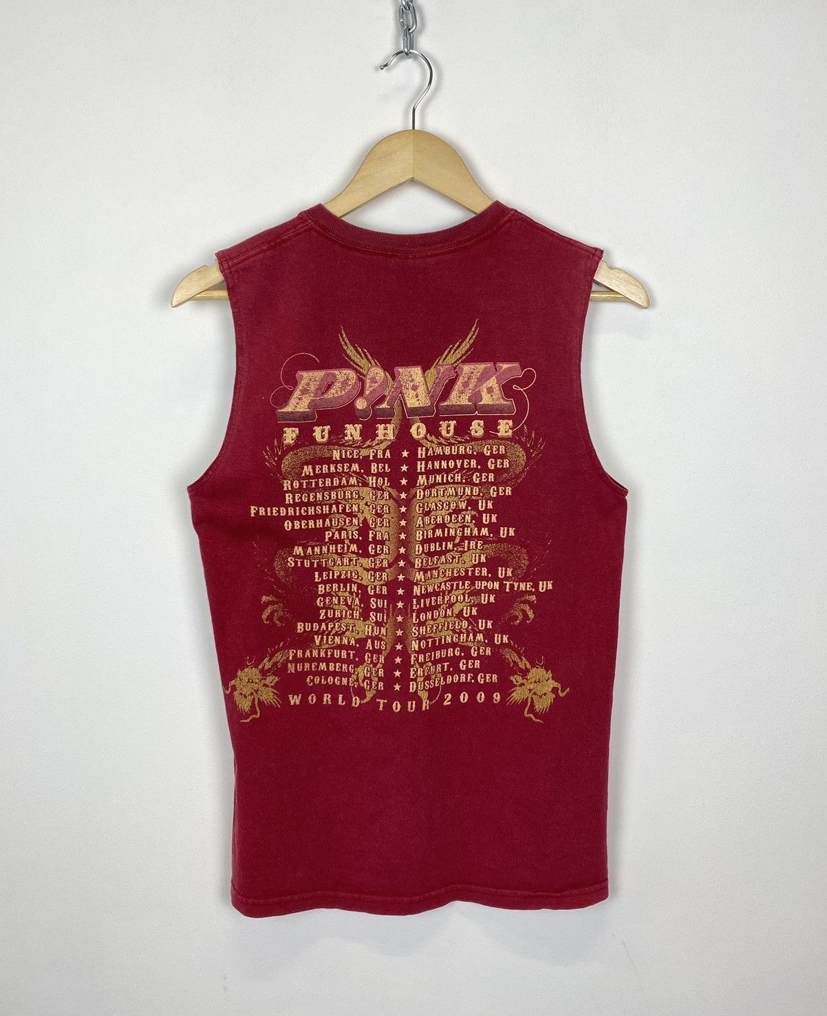 Other Vintage Pink Fun House Rock Band Tour Tank Top Sleeveless Size US S / EU 44-46 / 1 - 5 Thumbnail