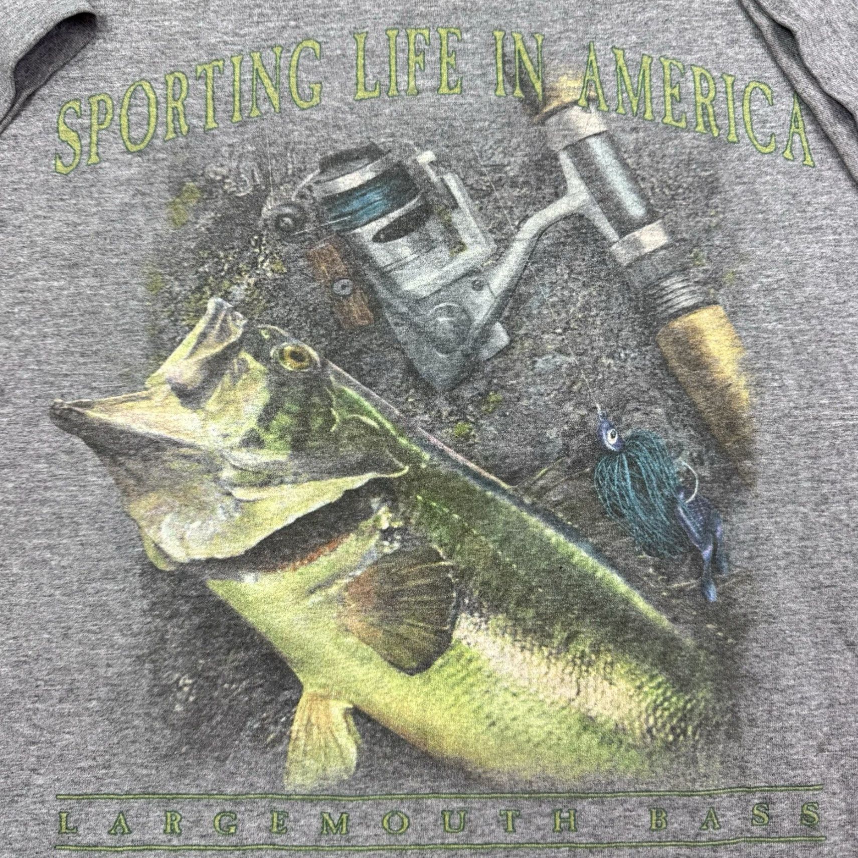 Vintage VINTAGE Saddlebred Gray Short Sleeve T-Shirt Adult Medium Nature Animals Fishing Y2K Mens Size US M / EU 48-50 / 2 - 6 Thumbnail