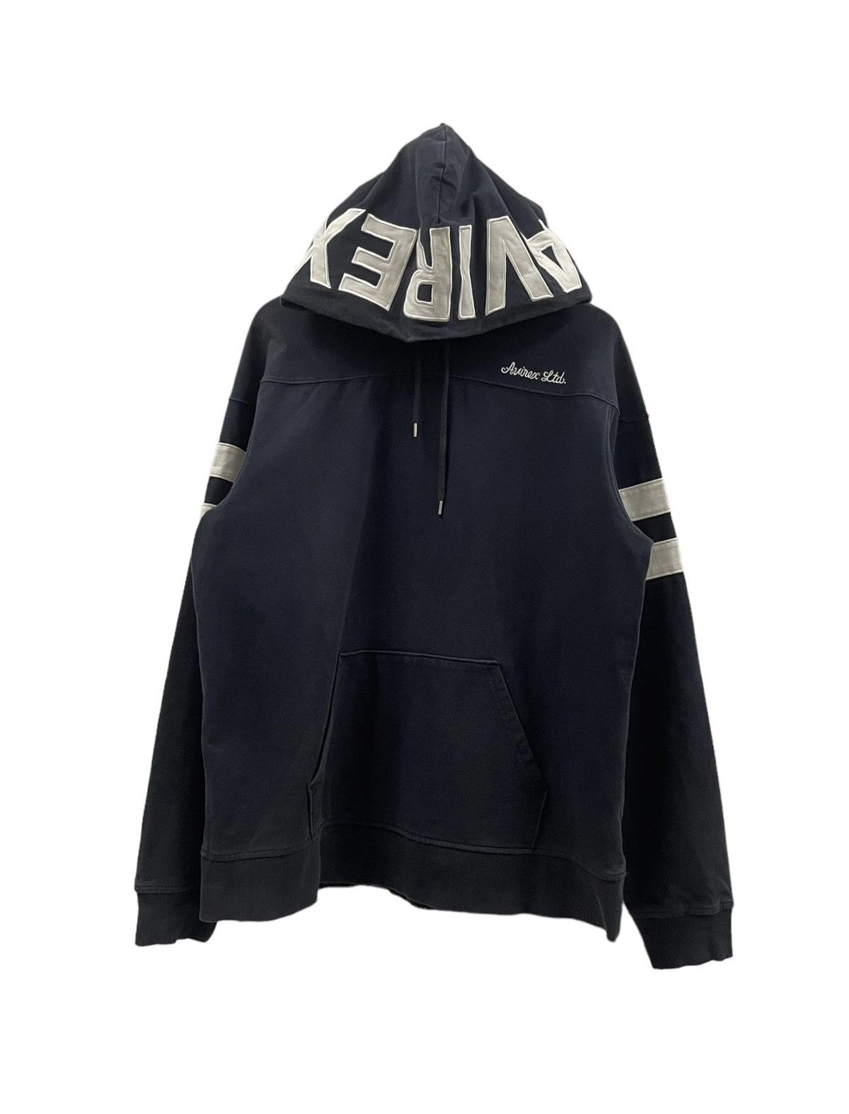 Vintage Avirex Spellout Hoodie Embroidery Logo