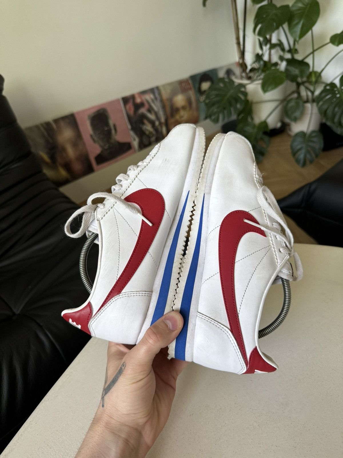 Nike Nike Cortez Basic “Forrest Gump” Leather Low Sneakers Hype Size US 8.5 / EU 41-42 - 5 Thumbnail