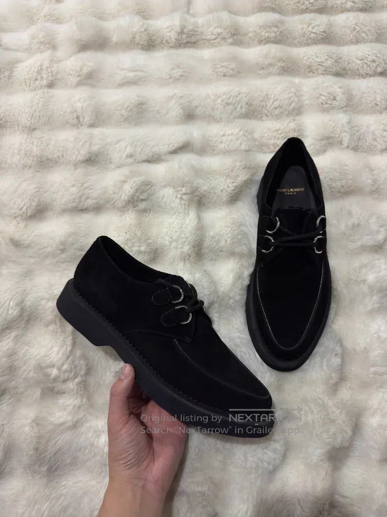 Saint Laurent Paris Saint Laurent Paris Poster Style Men's Loafers Leather Sho Size US 10 / EU 43 - 2 Thumbnail