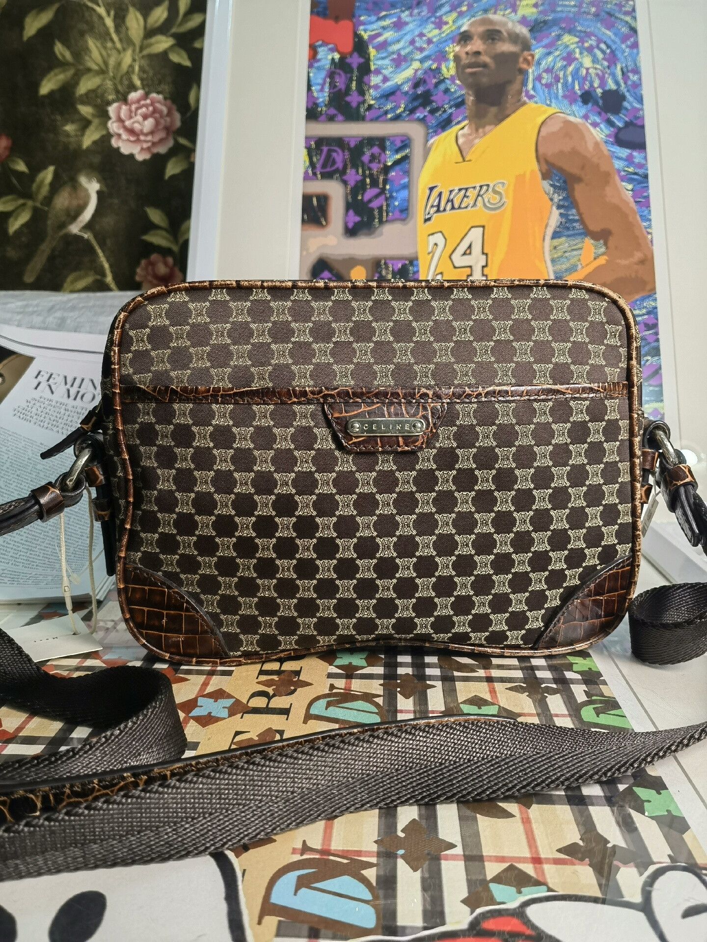 Celine Celine Vintage Canvas Shoulder Bag Size ONE SIZE - 1 Thumbnail