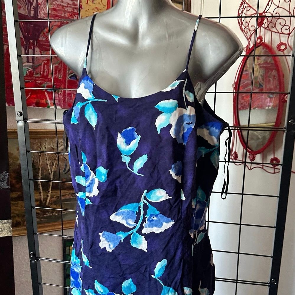 Other jodi michaels blue floral dress romper Size 36" / US 14 / IT 50 - 3 Thumbnail