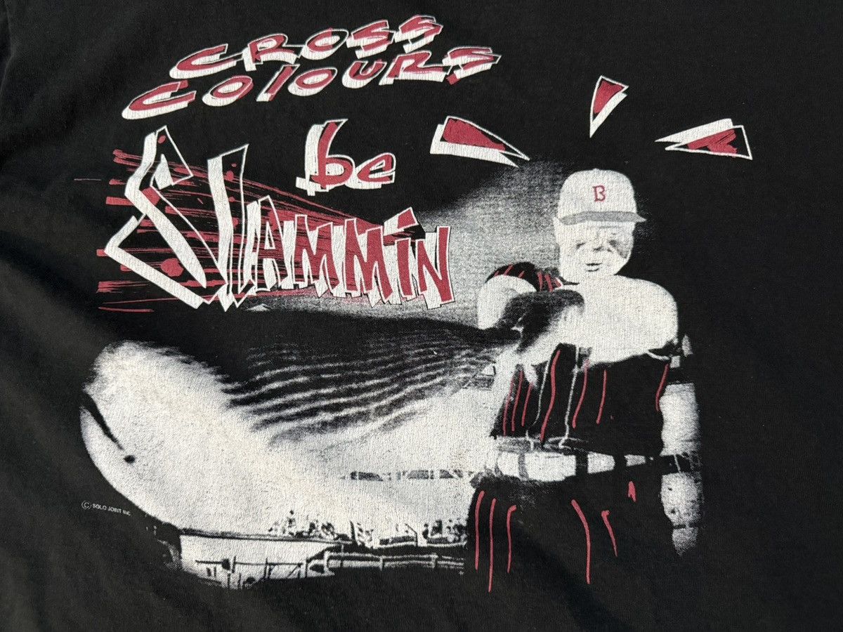 Cross Colours Vintage 90s Cross Colours be Slammin T-Shirt Tupac Size US XL / EU 56 / 4 - 3 Thumbnail