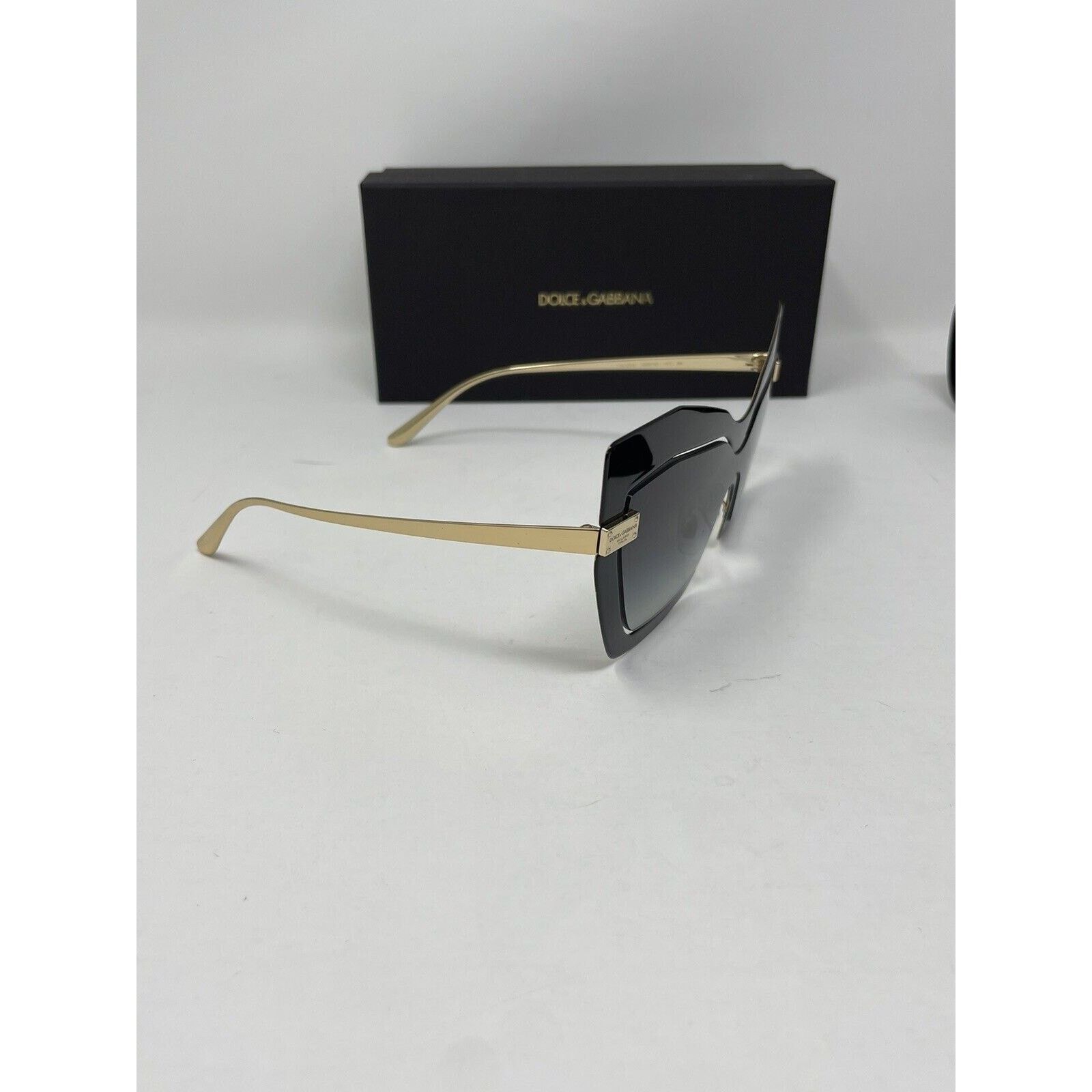 Dolce & Gabbana DOLCE & GABBANA DG2224 Cat Eye Sunglasses | 12688G-GOLD/BLAC Size ONE SIZE - 6 Thumbnail