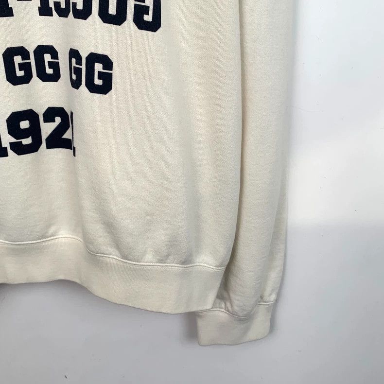 Gucci Gucci Beige logo letter print round-neck cotton hooded draw Size US L / EU 52-54 / 3 - 4 Thumbnail