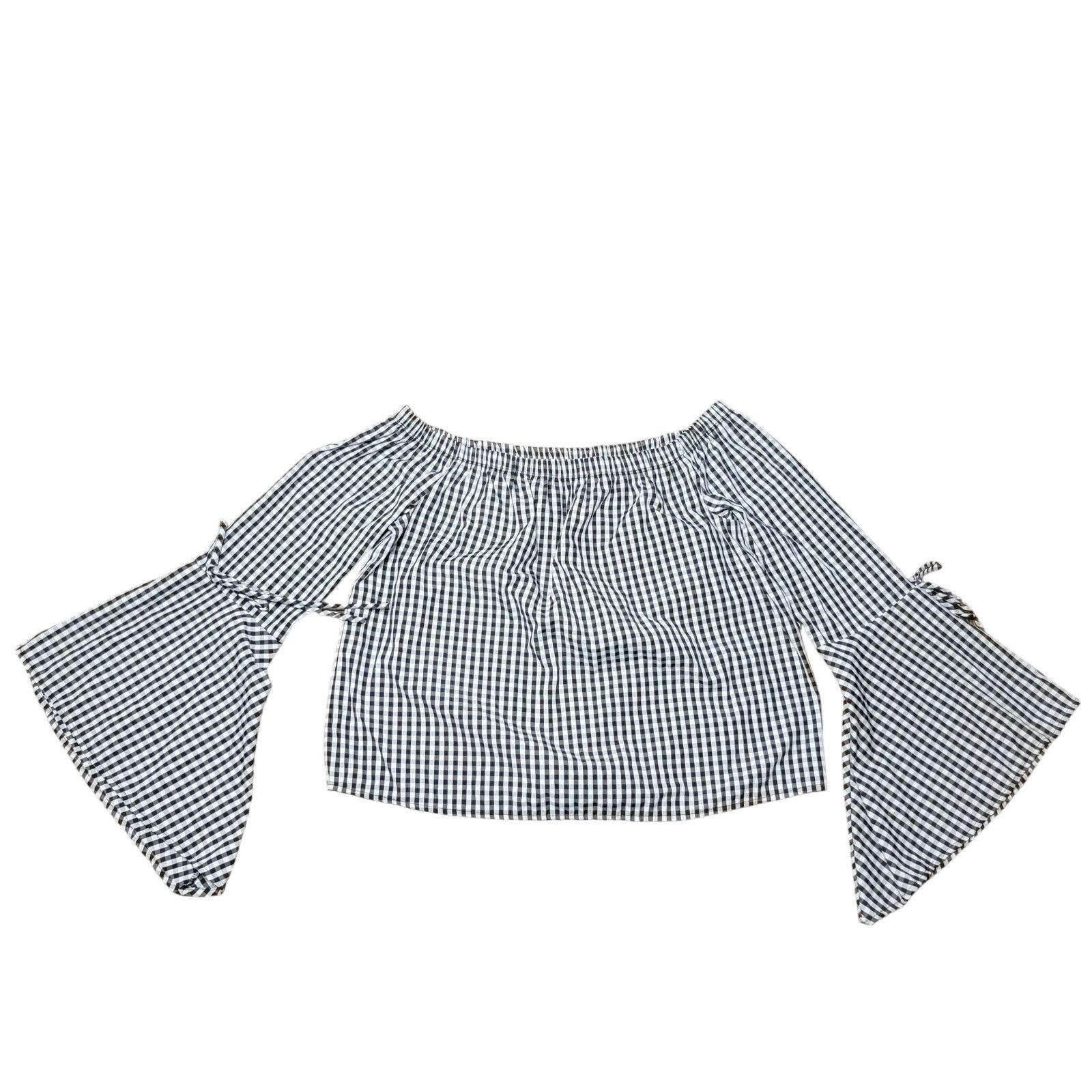 Other Charlotte Russe LS Crop Blouse w/ Flare Sleeves -Size Medium Size M / US 6-8 / IT 42-44 - 1 Thumbnail