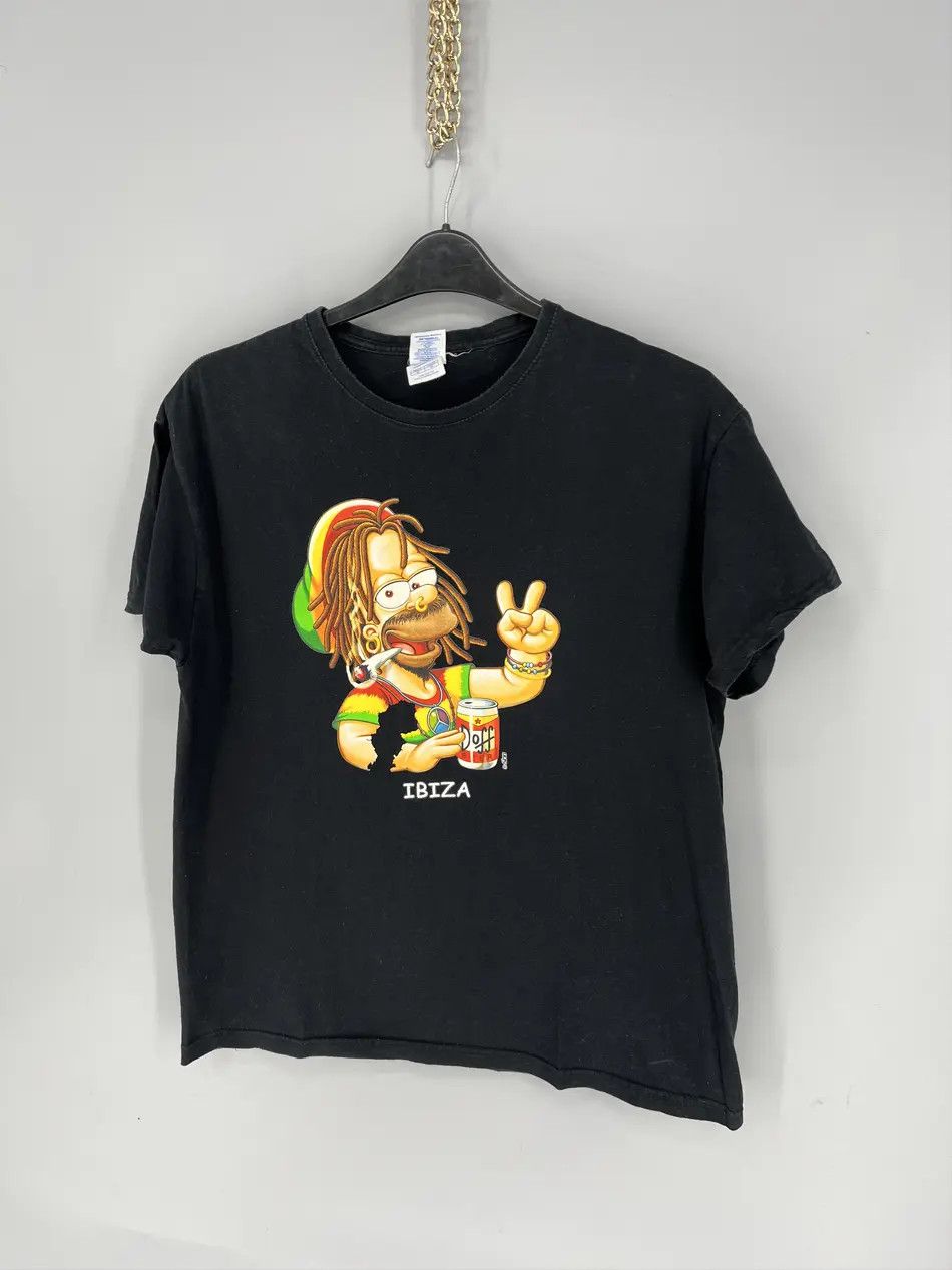 Bob Marley Vintage Y2K Homer Bob Marley The Simpsons T-Shirts Size US L / EU 52-54 / 3 - 6 Thumbnail