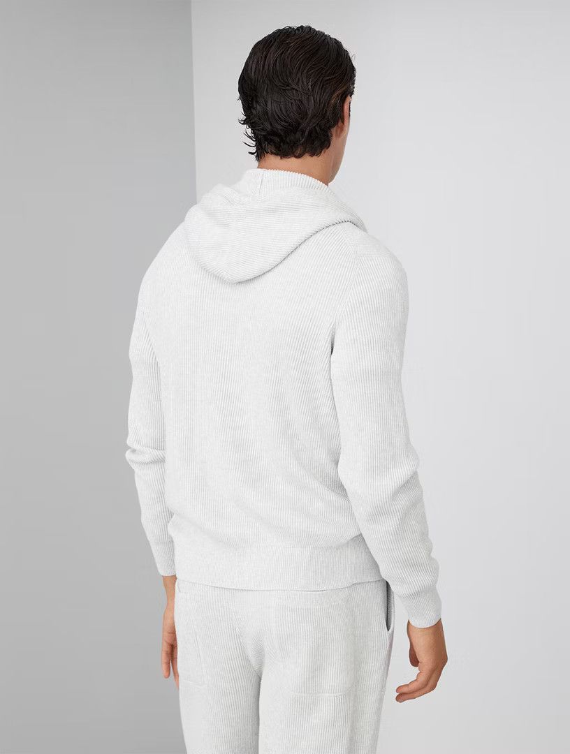 Brunello Cucinelli o1la1rc1a0425 Cardigan Sweatshirt in Light Grey Size US M / EU 48-50 / 2 - 3 Thumbnail