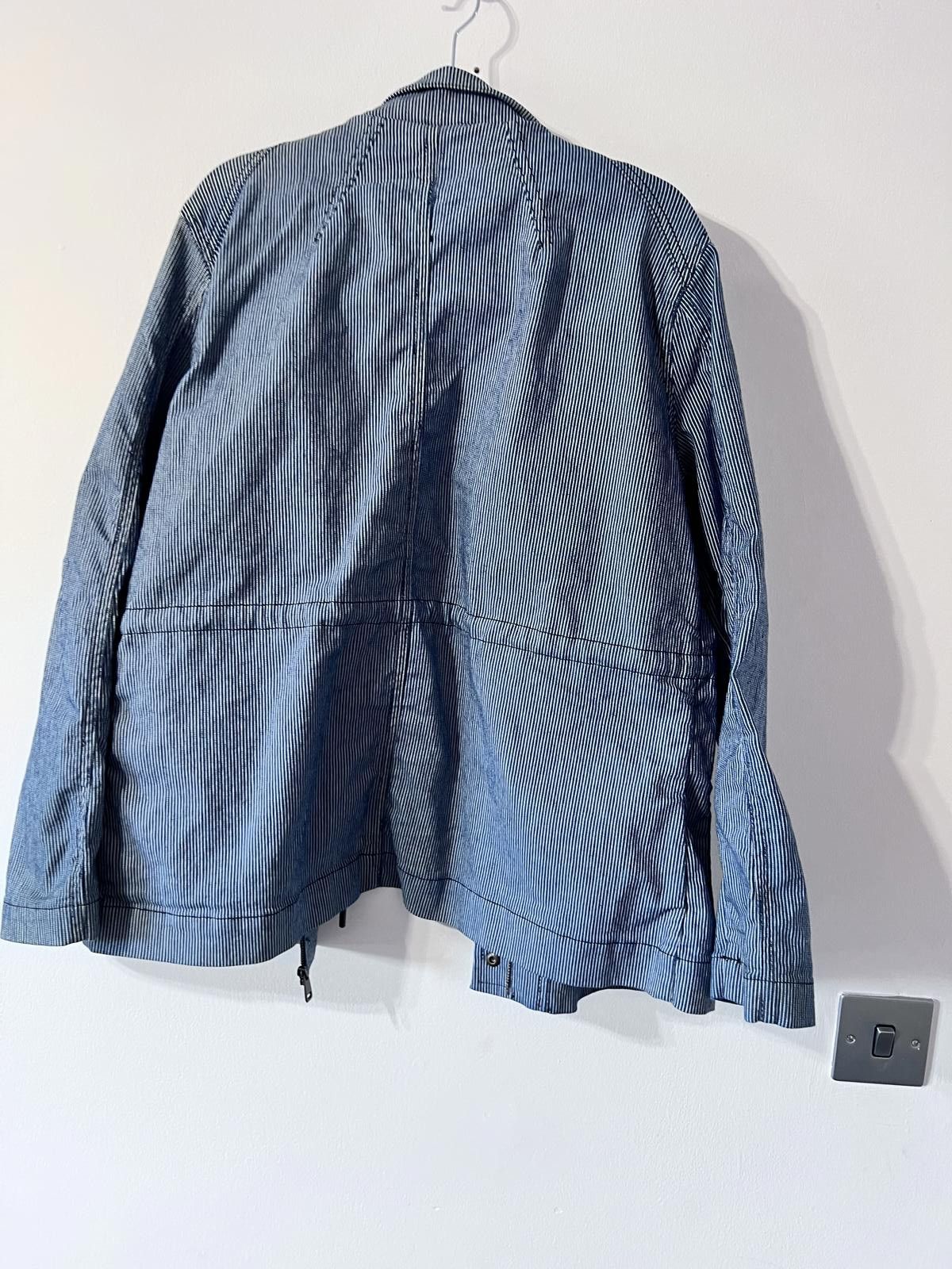 Other White Stuff Blue Pinstripe Denim Jacket UK 14 / EU 42 Size L / US 10 / IT 46 - 5 Thumbnail