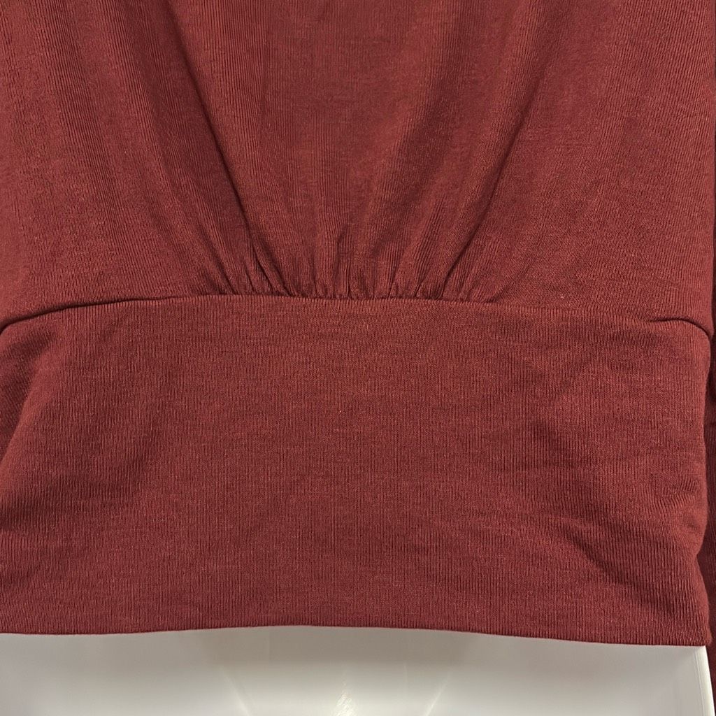 Other Brea Canyon Womans XL Maroon Mock Neck Keyhole Long Sleeve B Size XL / US 12-14 / IT 48-50 - 7 Thumbnail