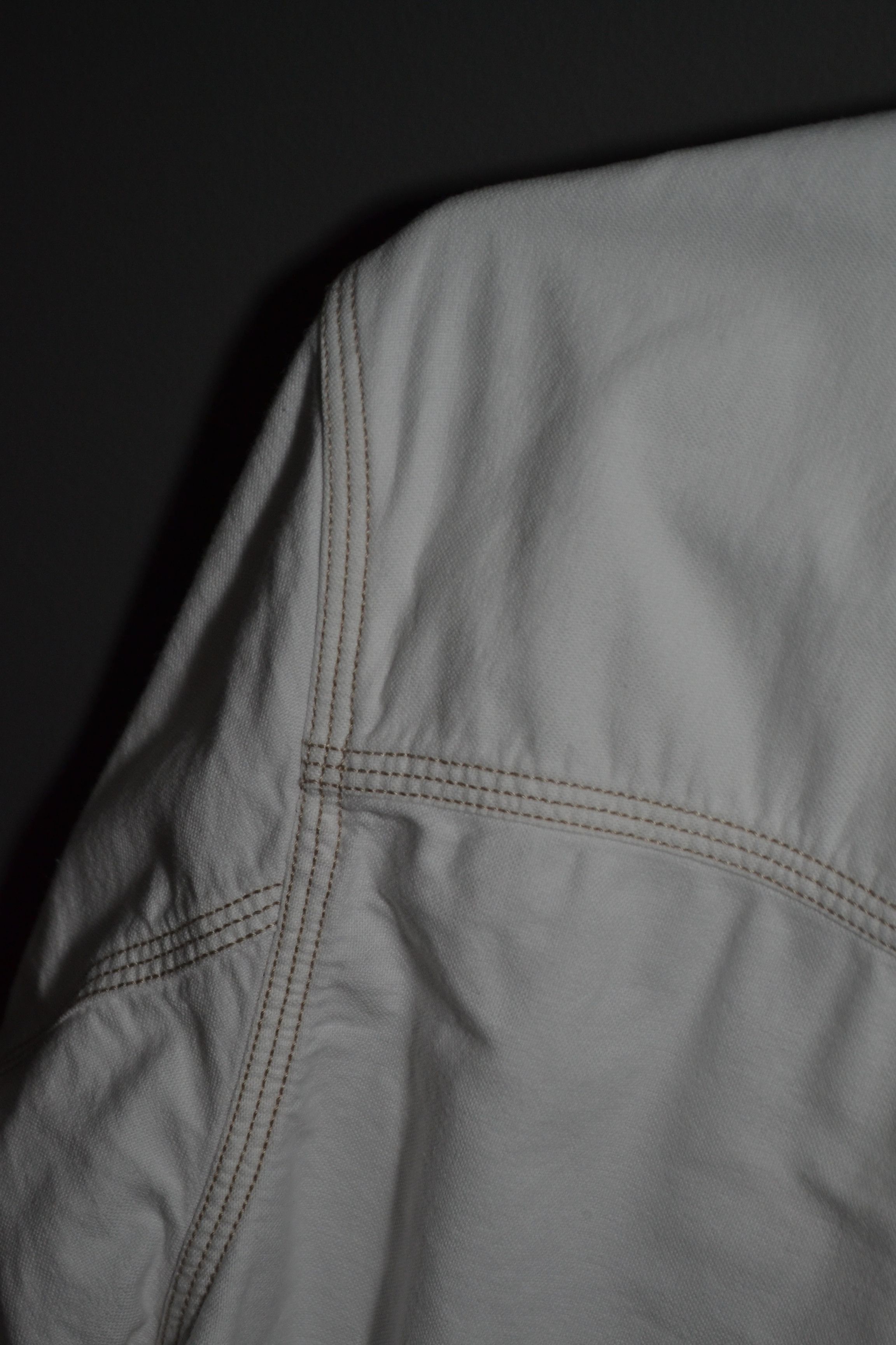 Paul Smith Paul Smith Red Ear Japan Workwear M White Thick Cotton Shirt Size US M / EU 48-50 / 2 - 9 Thumbnail