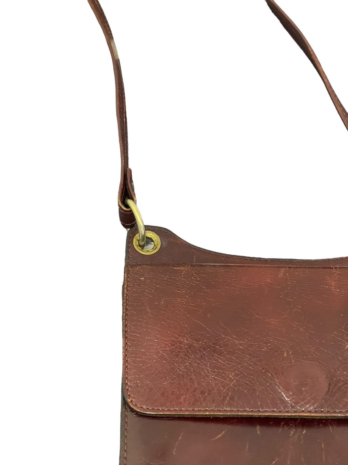 Genuine Leather Full Leather Patina Vtg Unknown Japan Bag Cross Body 1🟩 Size ONE SIZE - 18 Thumbnail