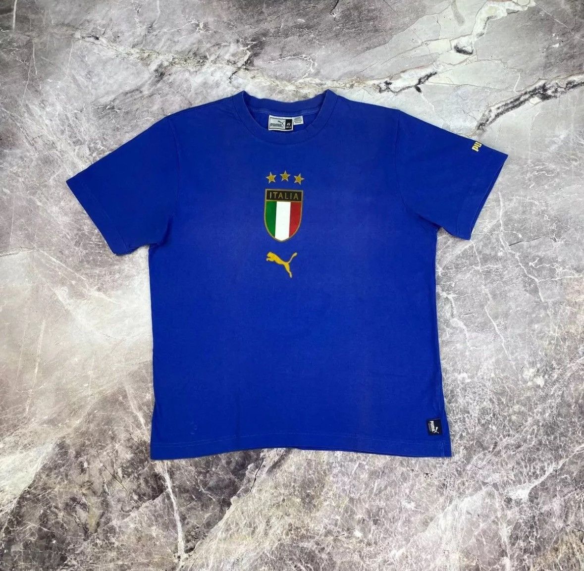 Puma × Vintage Vintage Puma Italia Neil Barrett Soccer T Shirt Jersey Size US XL / EU 56 / 4 - 14 Thumbnail
