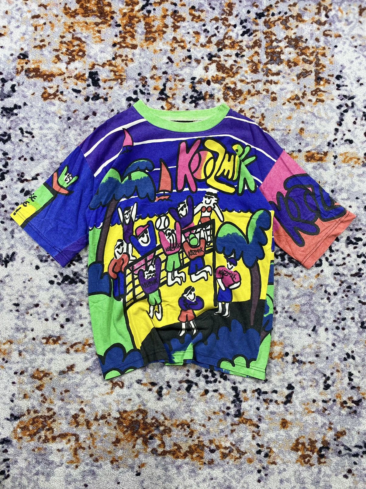 Vintage Rare!! Vintage 1989 Kozmik arts tshirt Size US S / EU 44-46 / 1 - 1 Thumbnail