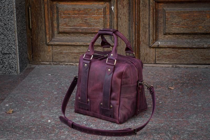 Handmade Women's bag satchel made of genuine leather Size ONE SIZE - 4 Thumbnail
