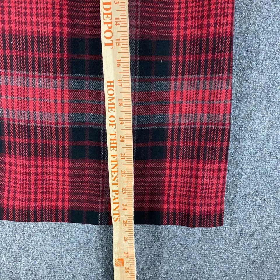 Worthington Worthington Skirt Women's Petite 10P Acrylic Wool Plaid Size 32" / US 10 / IT 46 - 4 Thumbnail