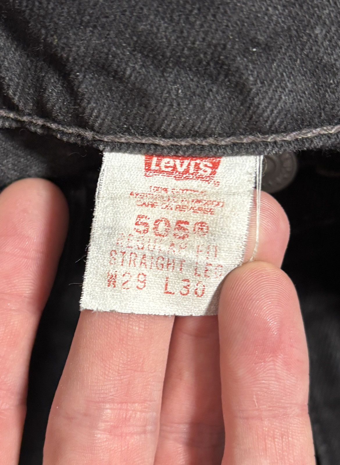 Levi's 1990’s Levi’s 505 Vintage Levi’s Made in Canada Black 29x30 Size US 29 - 5 Thumbnail