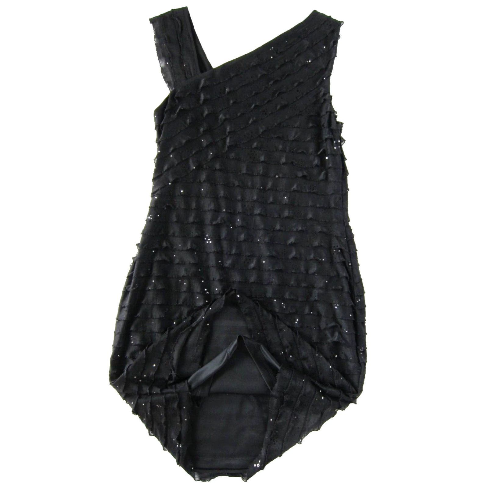 Vintage Robbie Bee Signature Black Stretch Beaded Jewel Layered Tank Dress Large Large Size L / US 10 / IT 46 - 6 Thumbnail