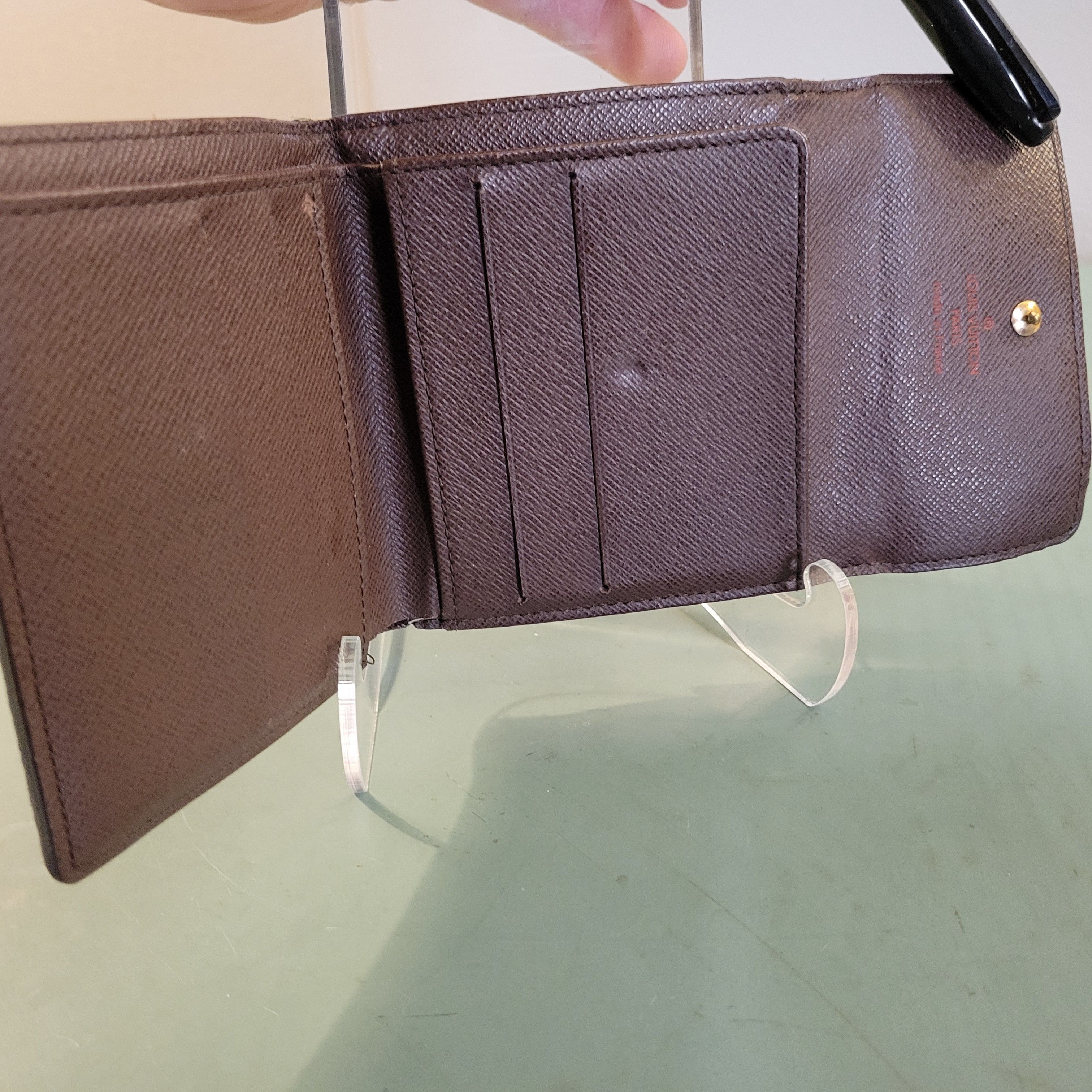 Louis Vuitton Louis Vuitton Damier Ebene Compact Double Snap Wallet Size ONE SIZE - 7 Thumbnail