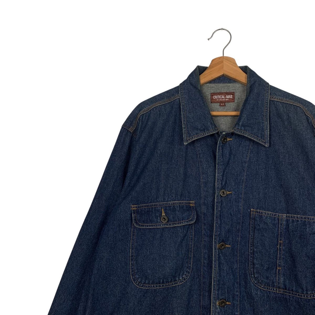 Japanese Brand Critical Mas By Collins Mix Denim Jacket Size US M / EU 48-50 / 2 - 6 Thumbnail