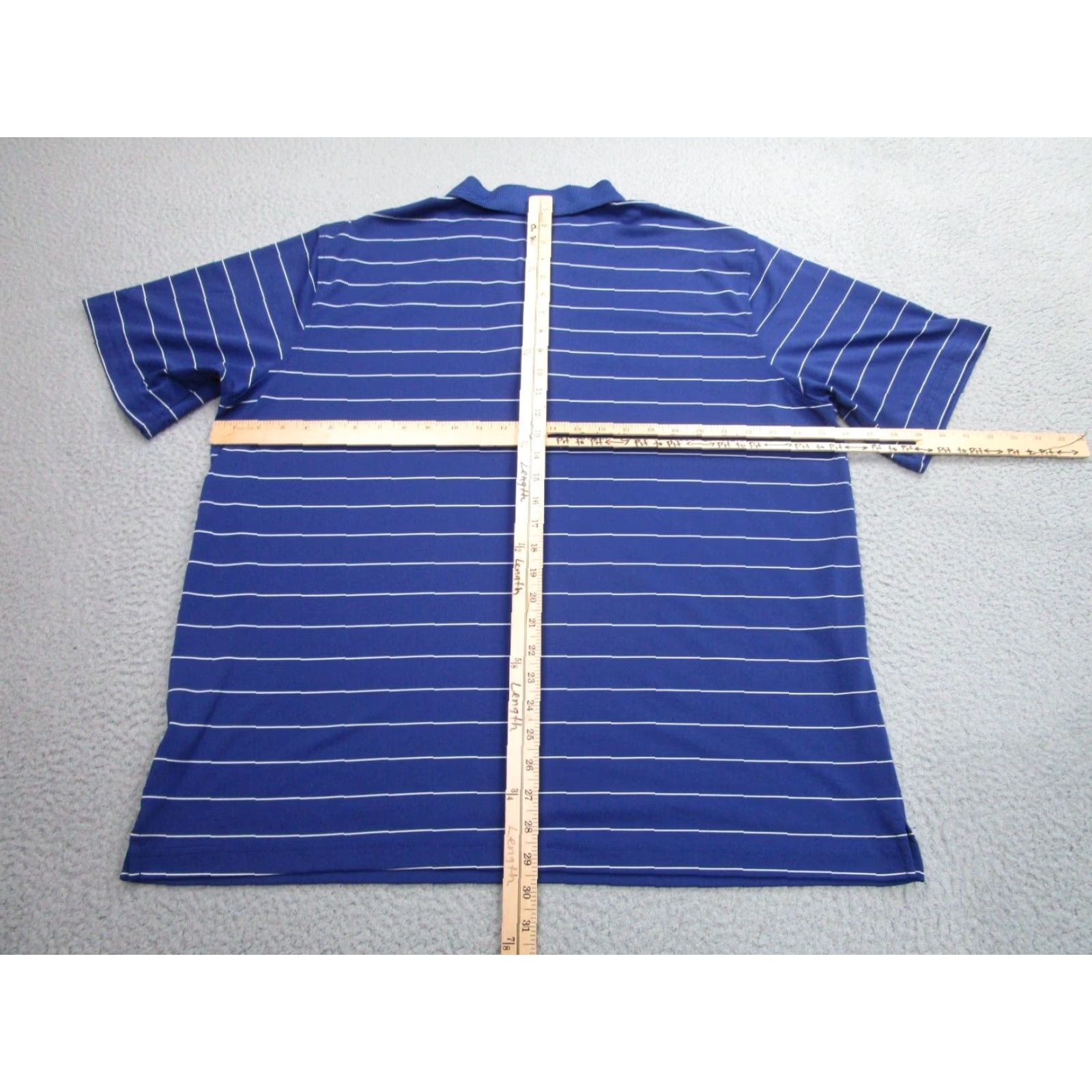 Vintage Walter Hagen Polo Shirt Mens 2XL Blue Knit Performance Stretch Wicking Golf Size US XXL / EU 58 / 5 - 7 Thumbnail