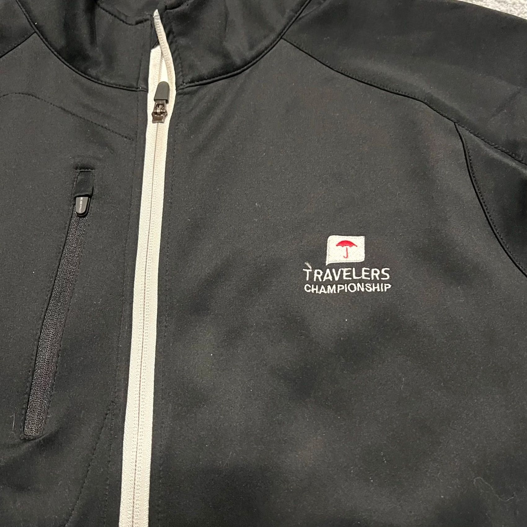 Vintage Zero Restriction Light Jacket Mens XL Black Performance Tour Series Shirt Golf Size US XL / EU 56 / 4 - 2 Thumbnail