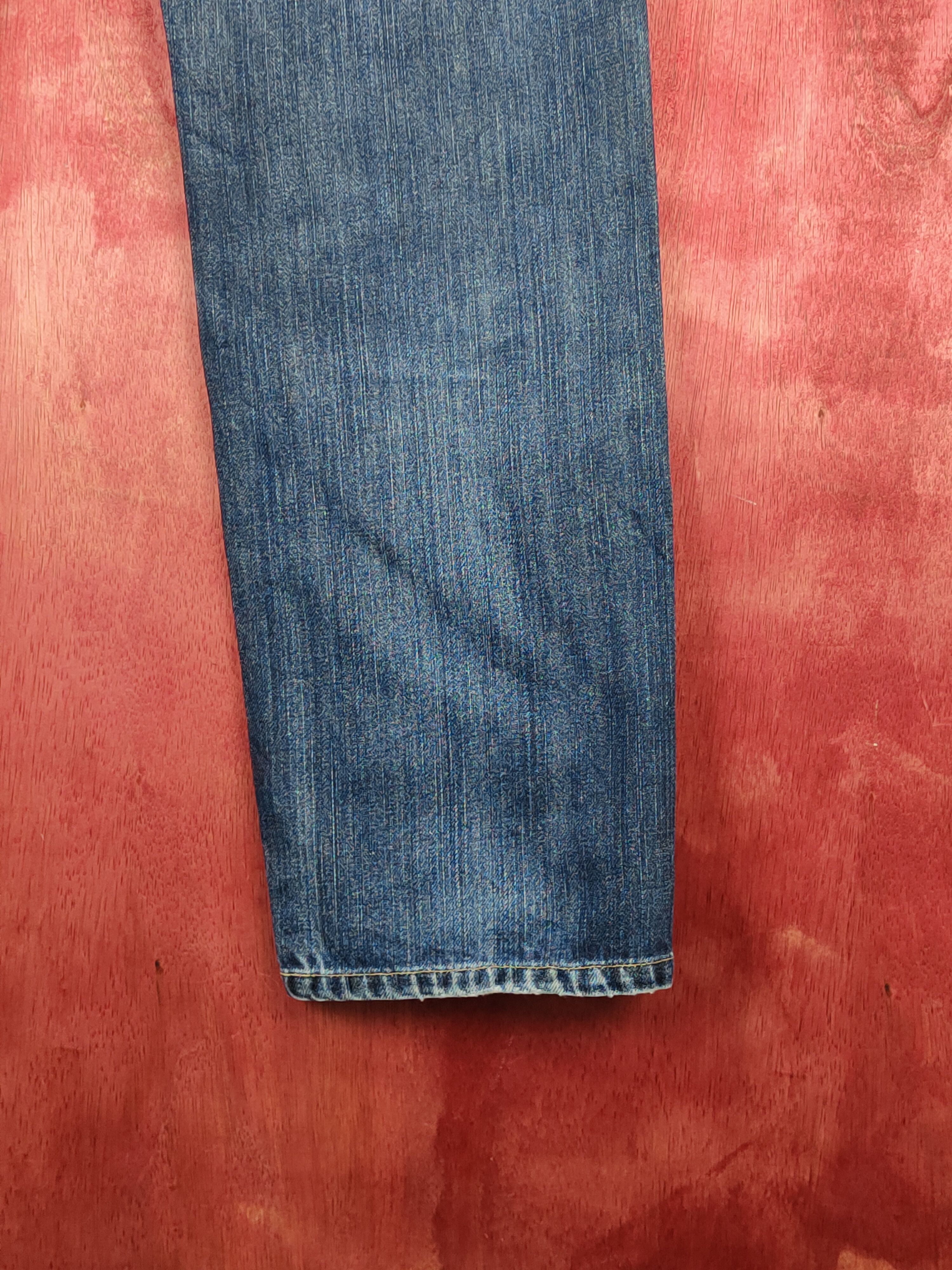 Edwin Edwin Dark Blue Faded Distressed Ripped Jeans #S1632 Size US 31 - 13 Thumbnail