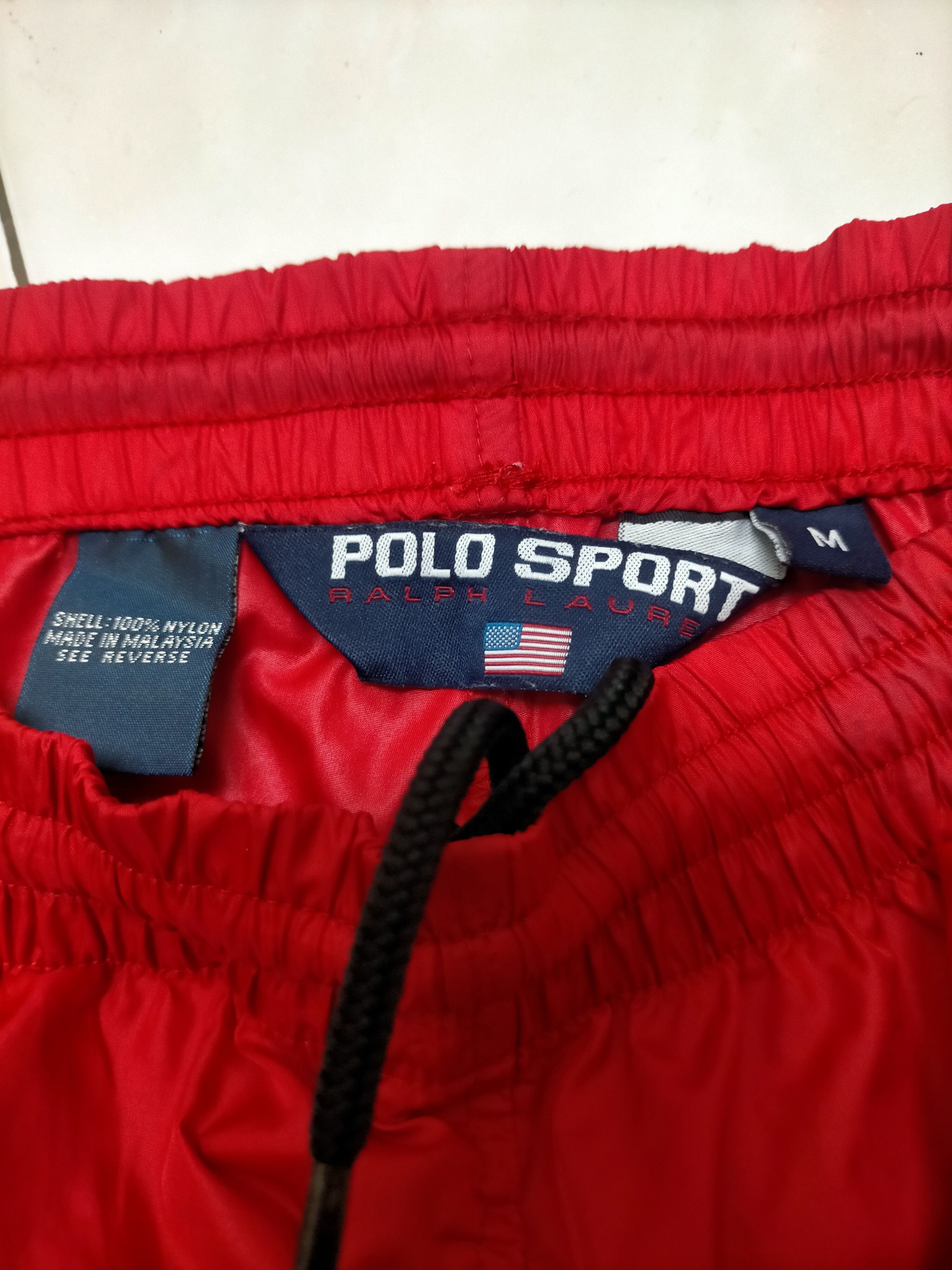 Polo Ralph Lauren × Vintage Vintage Polo Sport Og Nylon Track Pants 90s Size US 37 - 5 Thumbnail